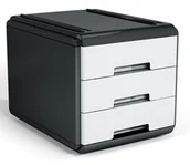 Przyborniki na biurko - Arda, organizer na dokumenty, 3 szuflady - miniaturka - grafika 1