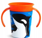 Kubki dla dzieci - Kubek 360 Eco Wildlove Treningowy z Uchwytami Orka 177Ml 6M+ Munchkin - miniaturka - grafika 1