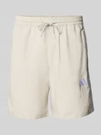 Spodenki męskie - Szorty z wyhaftowanym logo i elastycznym pasem - miniaturka - grafika 1