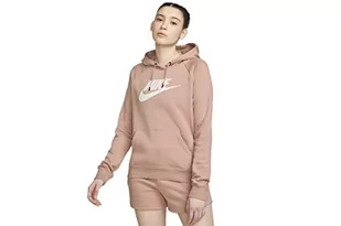 NIKE Damska bluza z kapturem Dri-Fit Academy, różowa/biała, L, Różowy/biały, L - Bluzy damskie - miniaturka - grafika 1