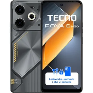Tecno Pova 6 Neo 8/256GB Czarny - Telefony komórkowe - miniaturka - grafika 1