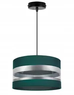 Lampy sufitowe - Lampa sufitowa wisząca Intense Gold boho 1xE27 abażur owalny srebrno/zielony Light Home LH - miniaturka - grafika 1