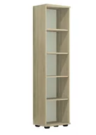 Meblościanki - Regał G 30 dąb sonoma, 182 cm wysokosci do biura i do salonu. - miniaturka - grafika 1