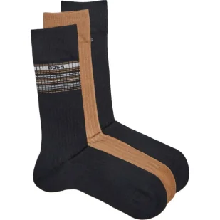 BOSS BLACK Skarpety 3-pack RS Rib Stripe CC 10267125 01 - Skarpetki męskie - miniaturka - grafika 1