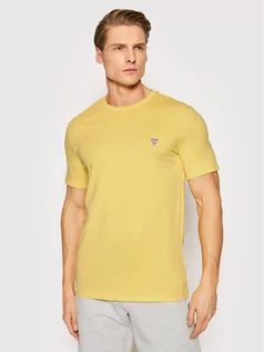 Koszulki męskie - GUESS T-Shirt M1RI36 I3Z11 Żółty Slim Fit - grafika 1