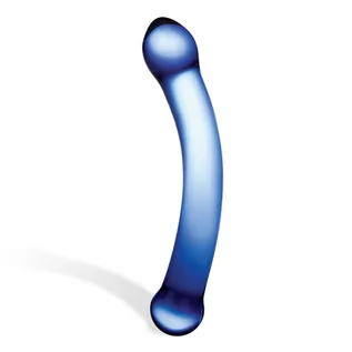 Sztuczne penisy - glas Dildo - Glas Curved G-Spot Glass Dildo - grafika 1