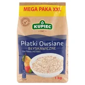 Płatki śniadaniowe i musli - Kupiec Płatki owsiane błyskawiczne 1kg - miniaturka - grafika 1