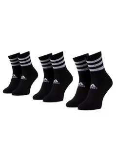 Skarpetki męskie - Adidas Zestaw 3 par wysokich skarpet unisex 3s Csh Crw3p DZ9347 Czarny - grafika 1