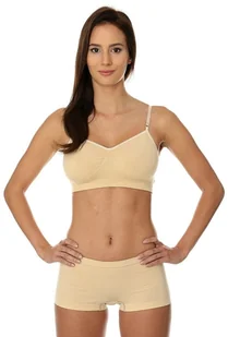 Brubeck Biustonosz Comfort Cotton beżowy r. 70C BR00012A - Bielizna sportowa damska - miniaturka - grafika 1