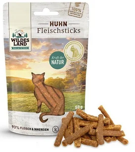 Wildes Land Cat Fleischsticks Huhn 50g - Przysmaki dla kotów - miniaturka - grafika 1