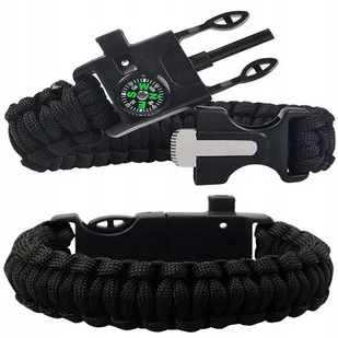 Bransoletka 5w1 Survival Paracord Kompas Krzesiwo - Kompasy - miniaturka - grafika 1