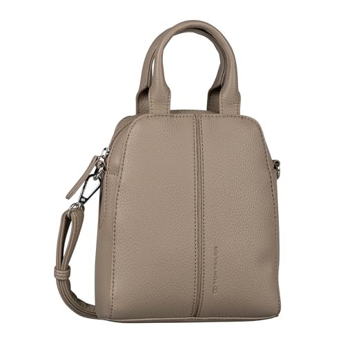 TOM TAILOR bags Dorine damska torba na ramię Shopper z zamkiem błyskawicznym, mała, beżowa, beżowy, Nowoczesny