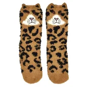 Skarpetki damskie - Skarpety pluszowe Kot pomarańczowe - miniaturka - grafika 1