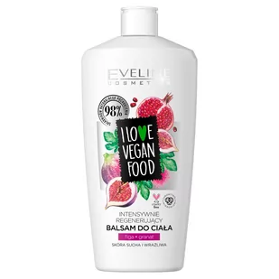 Eveline I LOVE VEGAN FOOD balsam do ciała Figa/Granat 350ml 48373-uniw - Balsamy i kremy do ciała - miniaturka - grafika 1