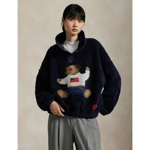 POLO RALPH LAUREN Polarowa bluza Oversize fit - Bluzy damskie - miniaturka - grafika 1