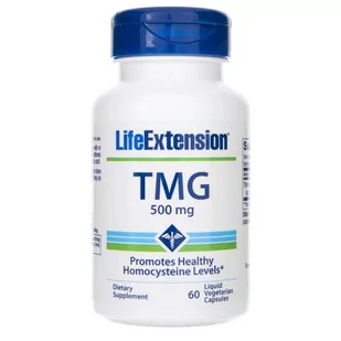 Life Extension - TMG, 500mg, 60 vkaps - Witaminy i minerały - miniaturka - grafika 1