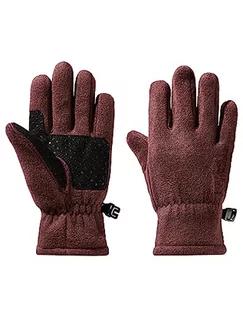 Rękawiczki - Jack Wolfskin Unisex Dziecięce rękawiczki polarowe Glove K, Boysenberry, 152, Boysenberry, 152 - grafika 1