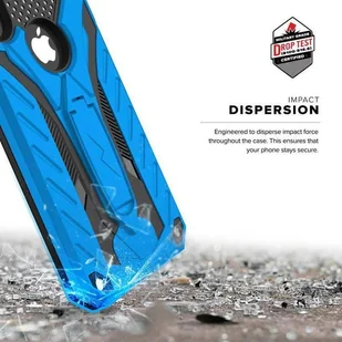 Zizo Static Cover Pancerne etui iPhone X z podstawką (Blue/Black) - Etui i futerały do telefonów - miniaturka - grafika 5