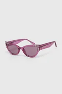 Okulary przeciwsłoneczne - Guess okulary przeciwsłoneczne damskie kolor różowy GU7901_5483Y - miniaturka - grafika 1