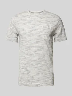 T-shirt o kroju regular fit z mieszanki bawełny z kieszenią na piersi - Koszulki męskie - miniaturka - grafika 1