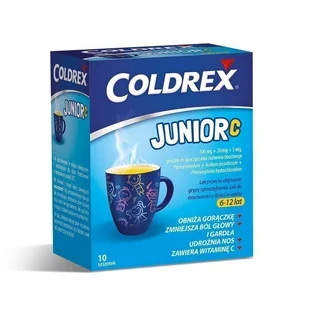 Omega Pharma Coldrex Junior C x 10 sasz |  OD 199 PLN! - Przeziębienie i grypa - miniaturka - grafika 1