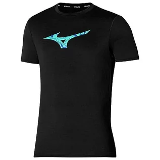 Koszulki męskie - Mizuno Koszulka męska Core Rb, Czarny, XL - grafika 1