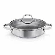 Patelnie - Tescoma Głęboka patelnia z pokrywką SteelCRAFTśrednica 24 cm, 2 uchwyty - miniaturka - grafika 1