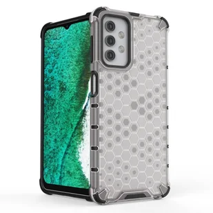 Honeycomb etui pancerny pokrowiec z żelową ramką Samsung Galaxy A32 5G zielony - Etui i futerały do telefonów - miniaturka - grafika 5