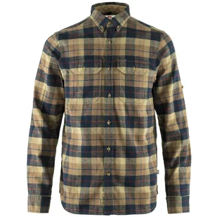 Koszula męska Fjällräven Singi Heavy Flannel Shirt M Rozmiar: XL / Kolor: brązowy/niebieski - Koszulki sportowe męskie - miniaturka - grafika 1