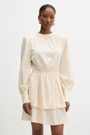 Sukienki - Silvian Heach sukienka FAYIUM kolor beżowy mini rozkloszowana GPA25322VE - miniaturka - grafika 1