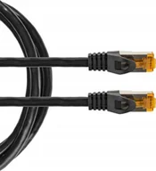 Kable miedziane - Libox Kabel Ethernet RJ45 LAN kat.6A SFTP LSZH 5M czarny - miniaturka - grafika 1