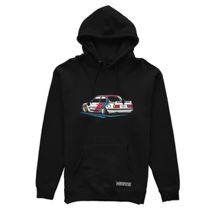 Czarna bluza z kapturem BMW E30 Pandem-S - Odzież do sportów motorowych - miniaturka - grafika 1