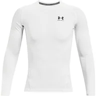 Koszulki męskie - Under Armour Under Armour Męska koszulka Heatgear Armour Compression biały White / / Black (100) L 1361524-100-Large - miniaturka - grafika 1