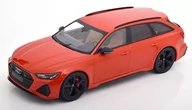 Samochody i pojazdy dla dzieci - Minichamps Audi Rs 6 Avant 2019 Orange Metalli 1:18 155018012 - miniaturka - grafika 1