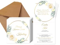 Kartki okolicznościowe i zaproszenia - Zaproszenia personalizowane na I Komunię Świętą - 6 szt. - miniaturka - grafika 1