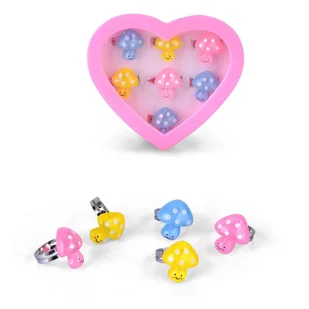 Grzybek Zestaw Pierścionków Dla Dziewczynek Kolorowe Pierścionki 12Szt - Biżuteria dla dzieci Grzybek Zestaw Pierścionków Dla Dziewczynek Kolorowe Pierścionki 12Szt - Biżuteria dla dzieci - miniaturka - grafika 1