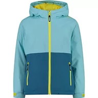 Kurtki i płaszcze dla dziewczynek - CMP - Kid G Jacket Fix Hood, Girl, Acqua, 140 - miniaturka - grafika 1