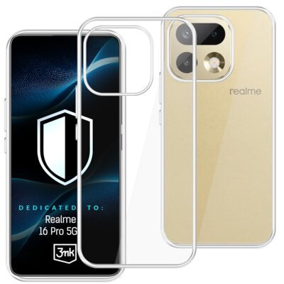 Etui 3MK Hardy Vision Case do Realme 16 Pro 5G Przezroczysty