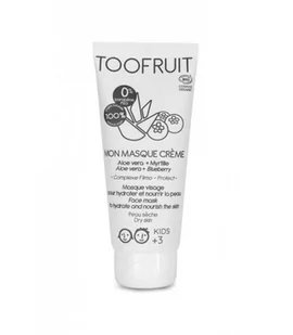 Toofruit, Kremowa maska do twarzy dla dzieci, Aloea i Borówka, 100ml - Balsamy i oliwki dla dzieci - miniaturka - grafika 1