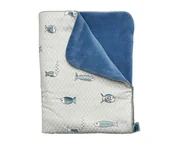 Koce i narzuty dla dzieci - PINK NO MORE KOCYK WELUROWY FISH - miniaturka - grafika 1