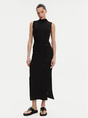 Sukienki - Calvin Klein Sukienka letnia K20K208304 Czarny Slim Fit - miniaturka - grafika 1