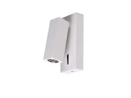 Lampy ścienne - Azzardo Kinkiet ANGUS WH SN-6408 - miniaturka - grafika 1