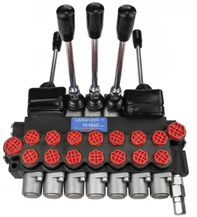 Rozdzielacz hydrauliczny Presko 7-sekcyjny z joysticki + dźwignie - Akcesoria do hydrauliki siłowej - miniaturka - grafika 1