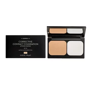 Korres Podkład korygujący w kompakcie Activated Charcoal SPF 20 ACCF1 - Podkłady do twarzy - miniaturka - grafika 2