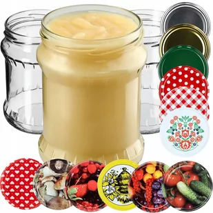 16x Słoik Szklany 500ml Na Przetwory Zakrętka fi82 - Pojemniki kuchenne - miniaturka - grafika 1