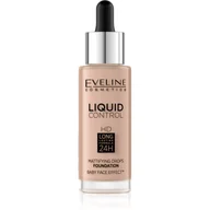 Podkłady do twarzy - EVELINE Liquid Control HD Mattifying Drops Foundation matujący podkład do twarzy 025 Light Rose Niacynamid 30ml - miniaturka - grafika 1