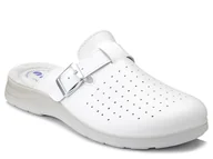 Kapcie męskie - Klapki męskie medyczne białe wkładka skórzana Inblu BG-31-44 - miniaturka - grafika 1