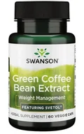 Odchudzanie i oczyszczanie - Green Coffee Bean Ekstrakt z zielonej kawy 60 kapsułek Swanson - miniaturka - grafika 1