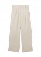 Spodnie damskie - TOM TAILOR DAMSKIE SPODNIE PROSTE ELEGANCKIE BEŻOWE 34/30 JXB - miniaturka - grafika 1