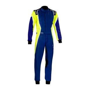 Kombinezon kartingowy dziecięcy Sparco X-LIGHT K MY22 niebiesko-żółty (CIK-FIA) - Odzież do sportów motorowych - miniaturka - grafika 1